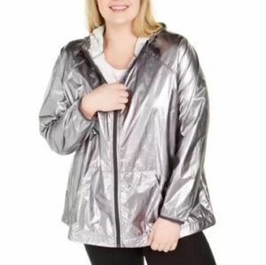 Ideology Metallic windbreaker